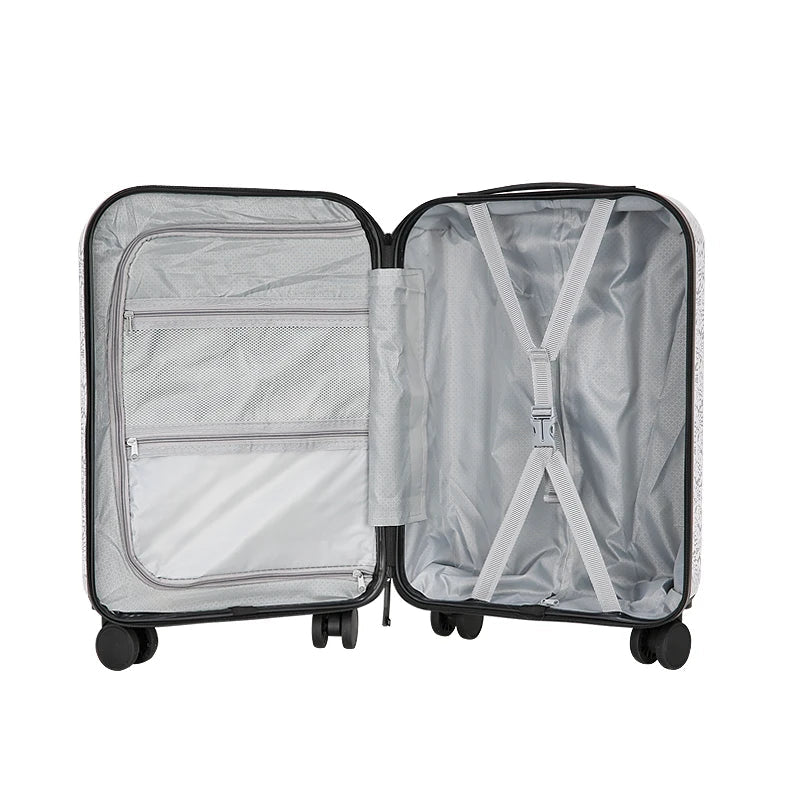 KTX-520019 Vintage Mini Suitcase Party Favour – Small Carry-On Luggage with Cup Holder