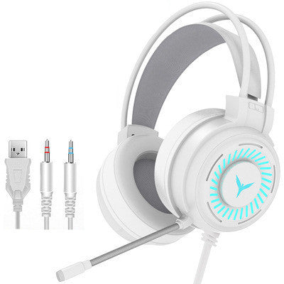 KTX-790163 Wired 7.1 Channel Gaming Headphones with Noise-Cancelling Microphone for PC and Notebook
