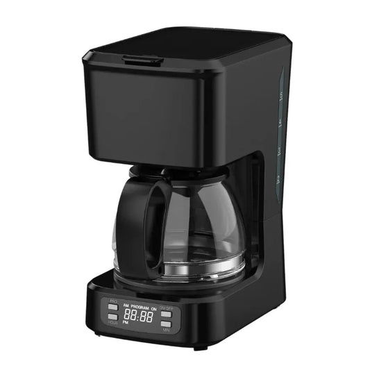 KTX-246867 Programmable 5-Cup Coffee Maker with Ground Coffee Option, Clear Water Level Indicator, Non-Stick Warming Plate