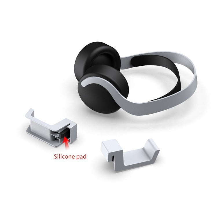 KTX-065363 PS5 Console Hanging Bracket and Earphone Storage Rack for Organized Gaming Setup