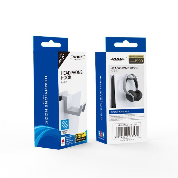 KTX-065363 PS5 Console Hanging Bracket and Earphone Storage Rack for Organized Gaming Setup