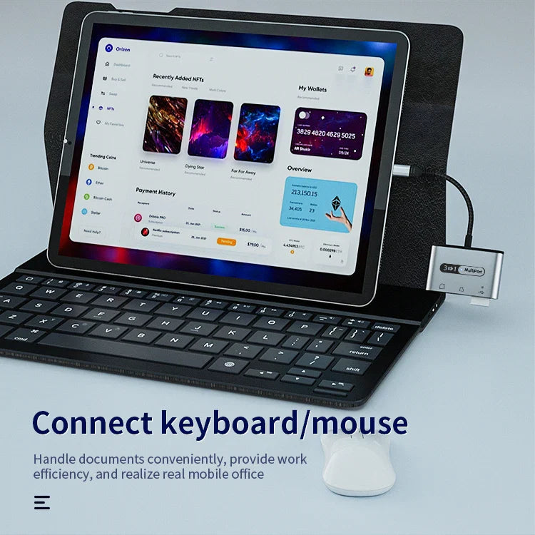 KTX-543251 Multi-Function 8-Pin SD TF Card Reader USB 3.0 OTG Connection Kit for iPhone and iPad