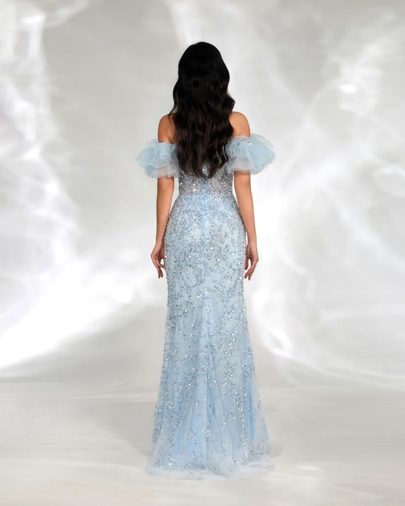 KTX-691923 Blue Elegant Women's Dress EZ25009