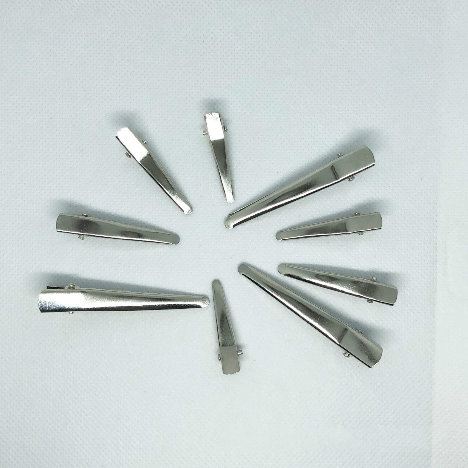 KTX-739539 Silver Metal Side Clip - 4.5 cm Durable Electroplated Design