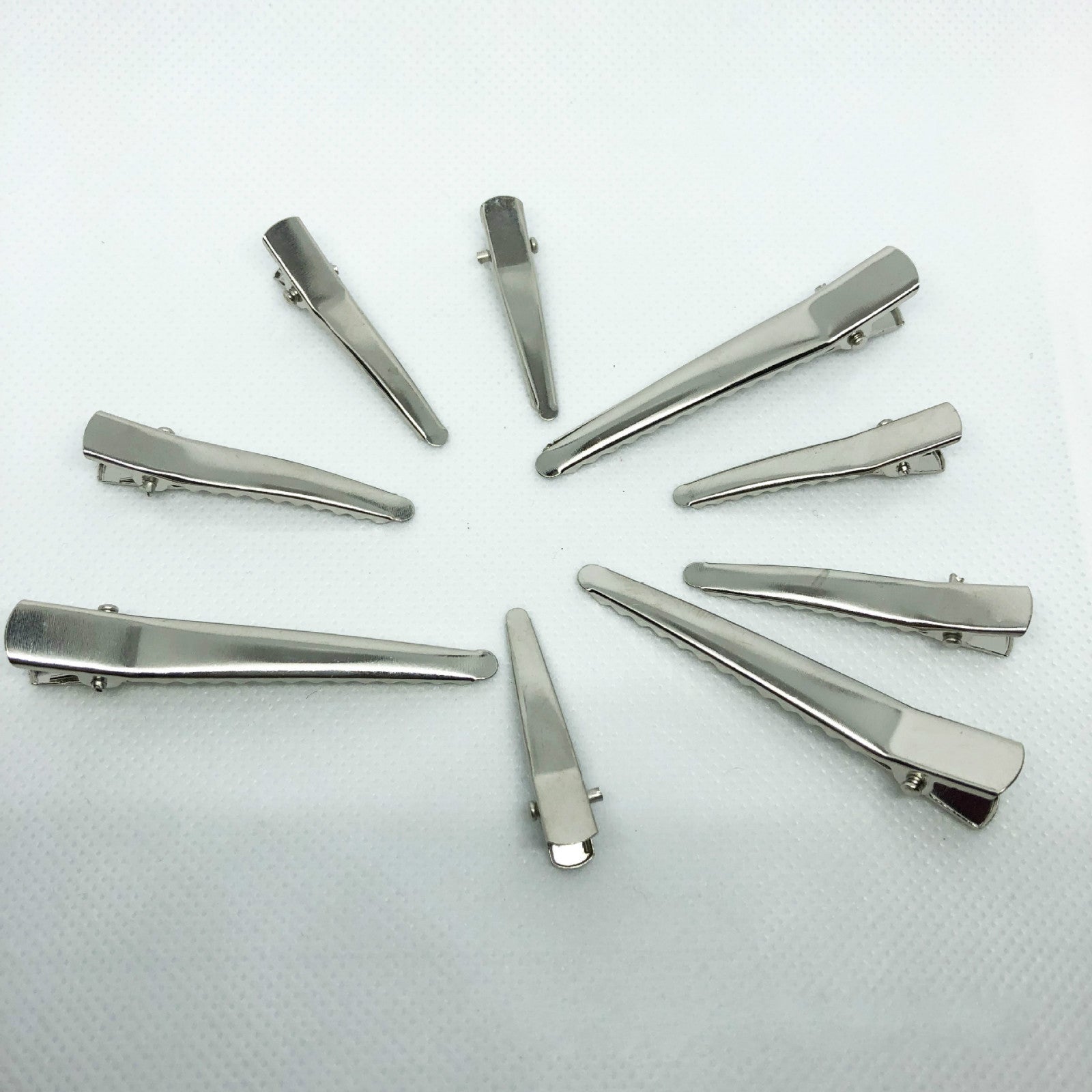 KTX-739539 Silver Metal Side Clip - 4.5 cm Durable Electroplated Design