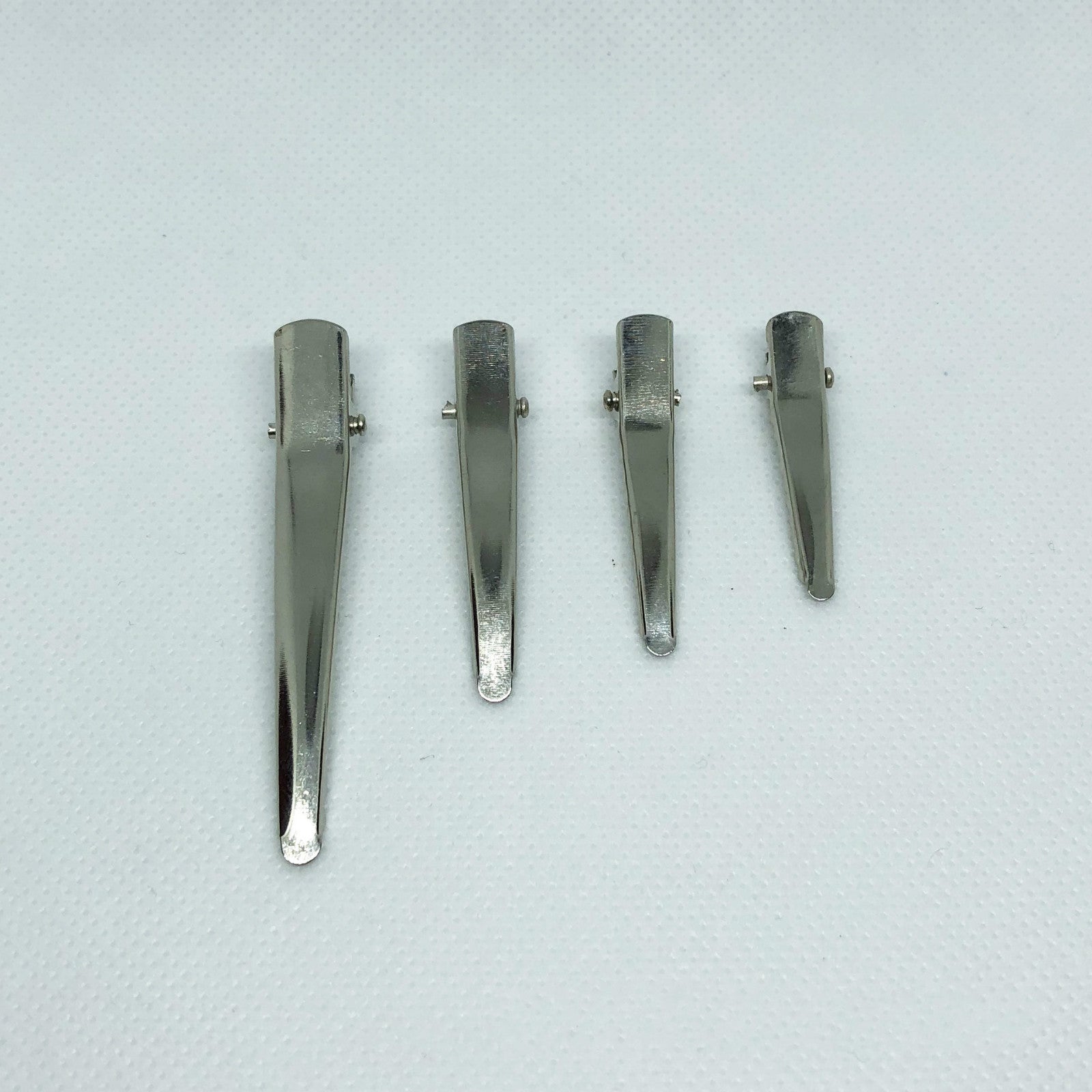 KTX-739539 Silver Metal Side Clip - 4.5 cm Durable Electroplated Design
