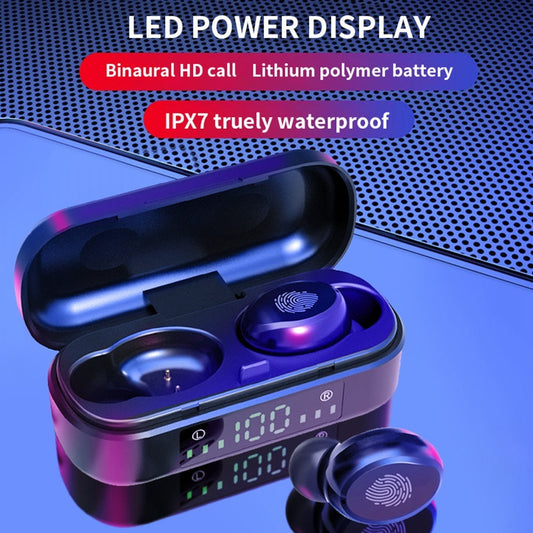 KTX-883411 Touch Digital Display Bluetooth Headset with Stereo Sound and Multipoint Connection