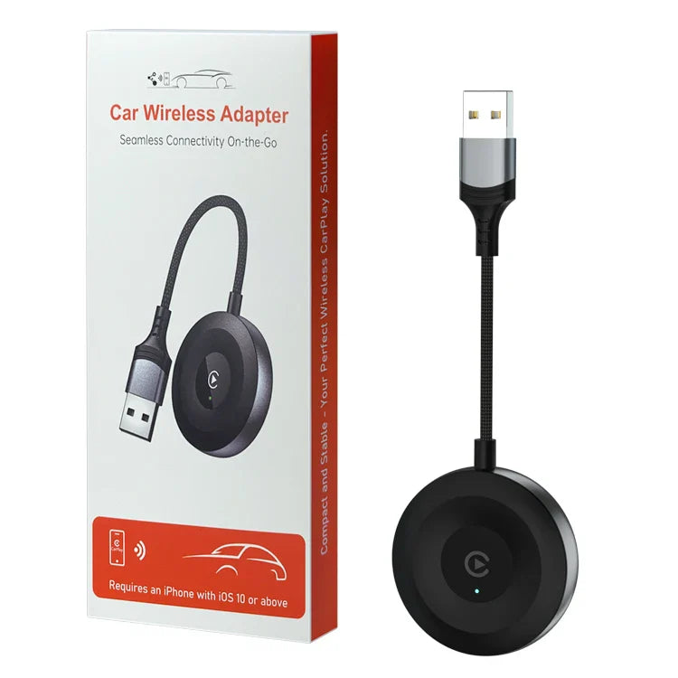 KTX-902547 Wireless CarPlay and Android Auto Adapter for Seamless Connectivity with USB Plug and Play Function
