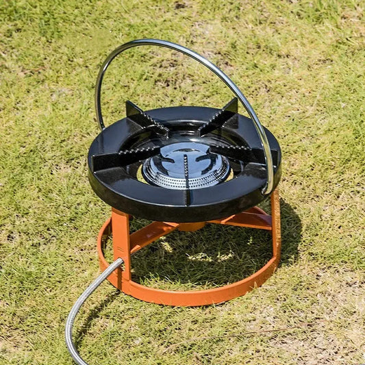 KTX-566419 Portable Outdoor Camping Stove with Holder - Lightweight Gas Stove for Easy Transportation