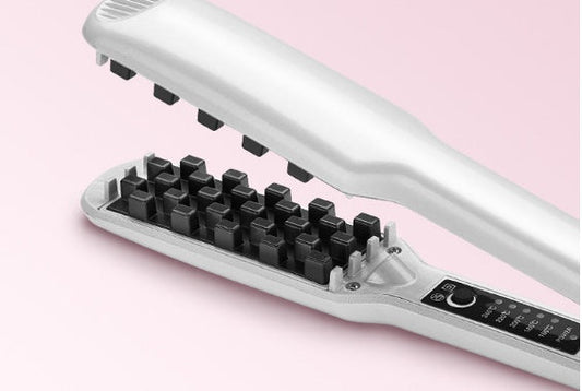 KTX-401491 Hair Fluffy Splint - Tourmaline Ceramic Hair Straightener for Wet and Dry Styling, 150W, 5 Temperature Settings