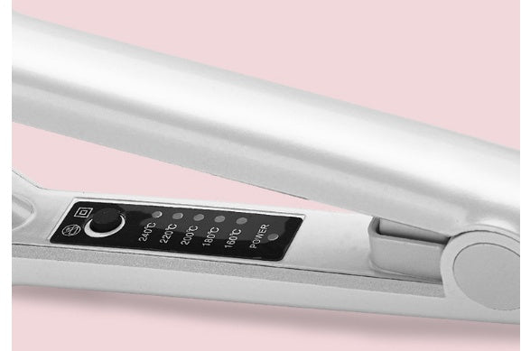 KTX-401491 Hair Fluffy Splint - Tourmaline Ceramic Hair Straightener for Wet and Dry Styling, 150W, 5 Temperature Settings