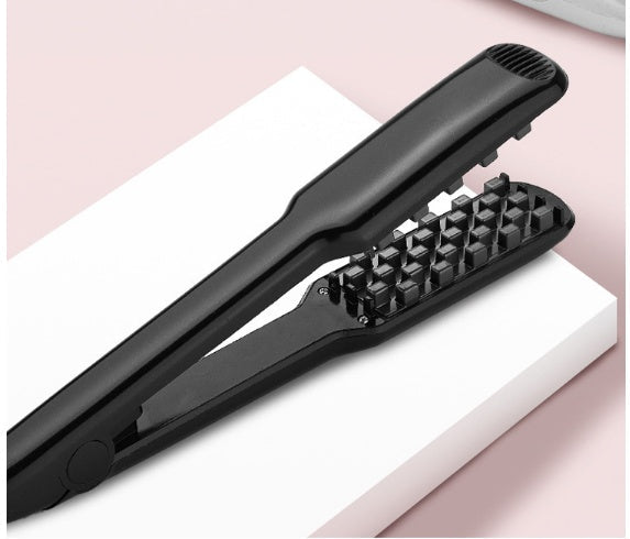 KTX-401491 Hair Fluffy Splint - Tourmaline Ceramic Hair Straightener for Wet and Dry Styling, 150W, 5 Temperature Settings