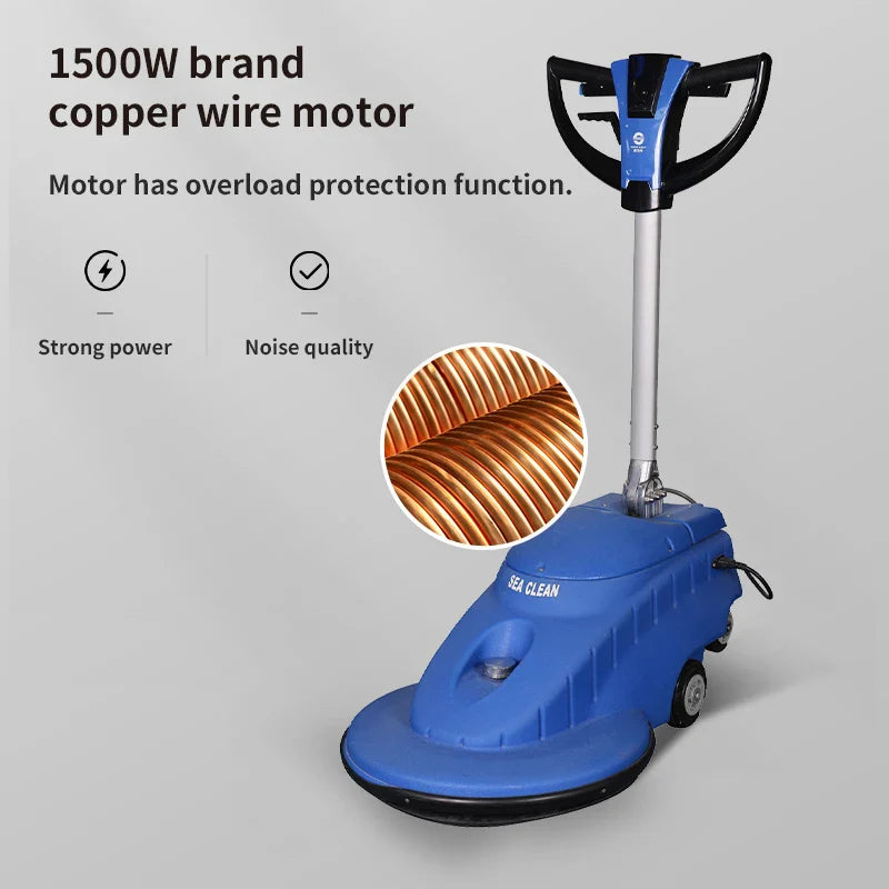 KTX-060307 High-Speed 20-Inch Polishing Machine with Butterfly Handle and 1500 RPM for Professional Waxing