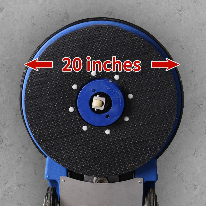 KTX-060307 High-Speed 20-Inch Polishing Machine with Butterfly Handle and 1500 RPM for Professional Waxing