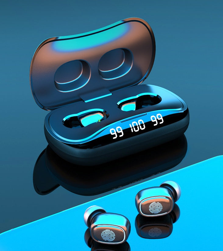KTX-405843 Bluetooth Stereo Earbuds with Noise Reduction and Touch Controls - Multi-Point Connection, NFC, and Voice Control