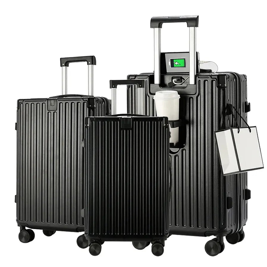 KTX-102931 Four-Piece Luggage Set with Anti-Lock Brake System – 14", 20", 24", 28" Suitcases