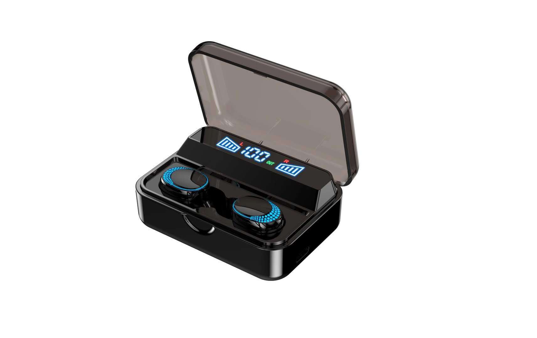KTX-723027 Wireless Binaural Bluetooth Headset with Power Display and Long Battery Life