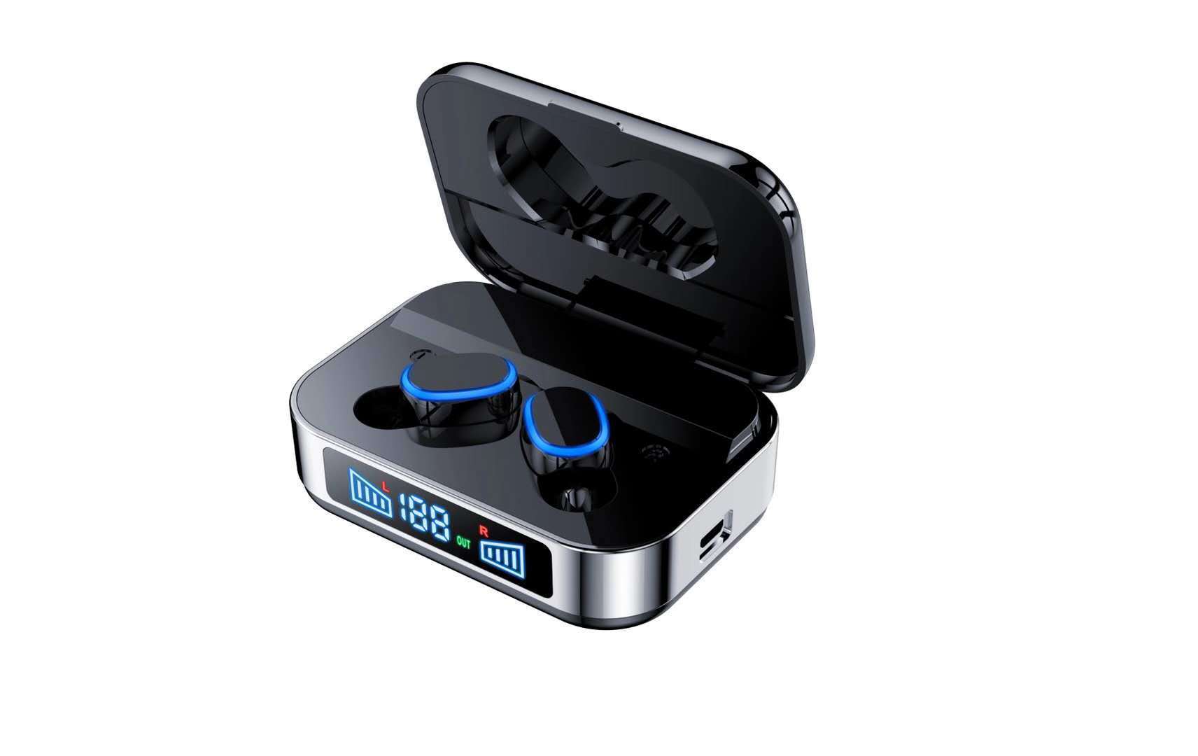 KTX-723027 Wireless Binaural Bluetooth Headset with Power Display and Long Battery Life