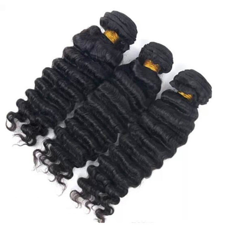JMT-266378 Medium Long Real Hair Wig with Beautiful Curls
