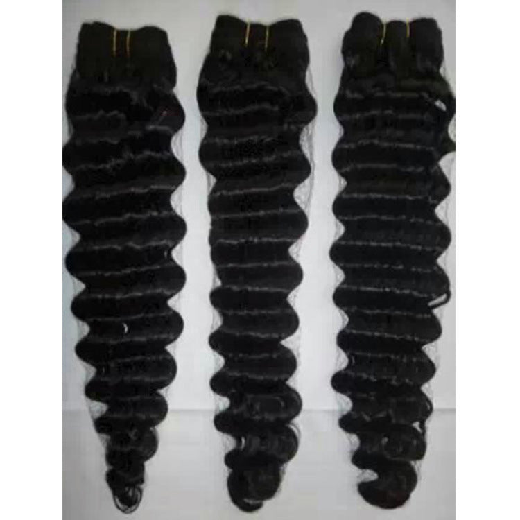 JMT-266378 Medium Long Real Hair Wig with Beautiful Curls