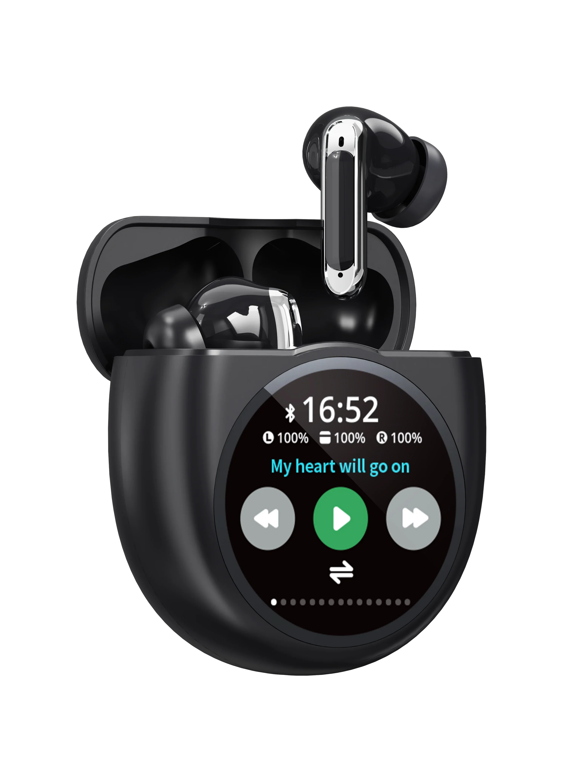 KTX-445203 YX35 Wireless Earbuds with Active Noise Cancellation, Smart Screen, and LED Battery Indicator