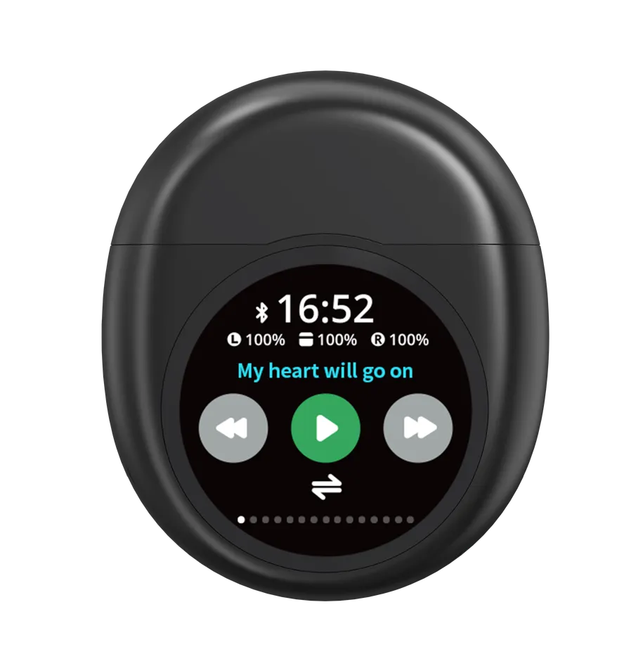 KTX-445203 YX35 Wireless Earbuds with Active Noise Cancellation, Smart Screen, and LED Battery Indicator