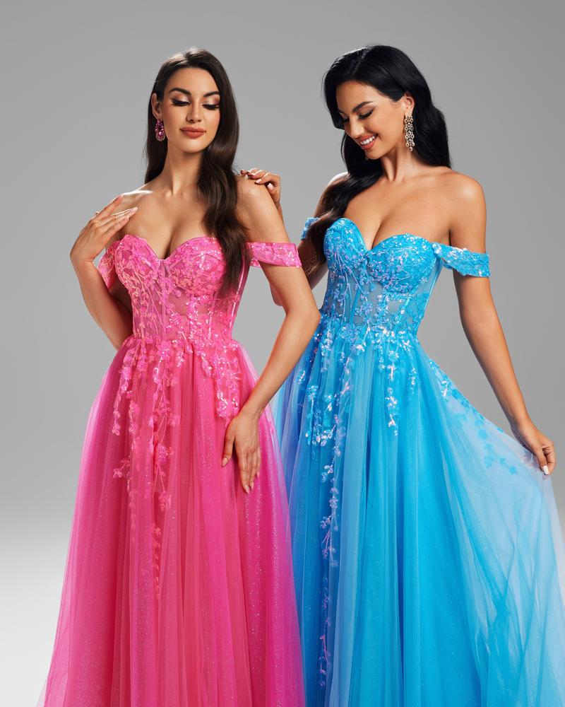 KTX-150675 Elegant Pink Evening Dress for Special Occasions - Model EZ25002