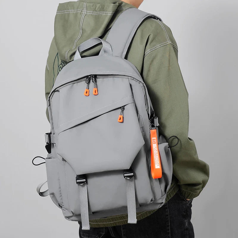 KTX-035091 Large Capacity 17 Inch Polyester Backpack for College and Travel, Ideal School Bag for Men