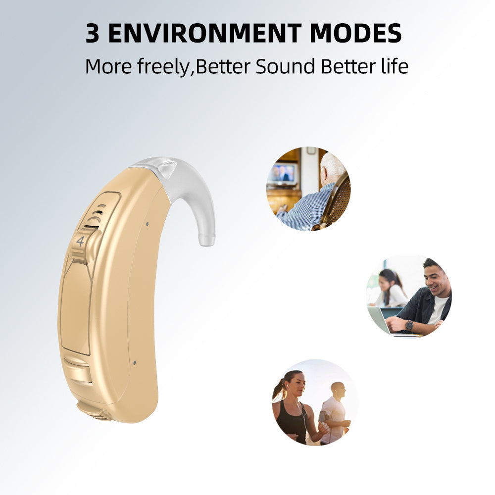 KTX-519315 Wireless Digital Hearing Amplifiers with Adjustable Volume and Pre-set Programs for Moderate Hearing Loss