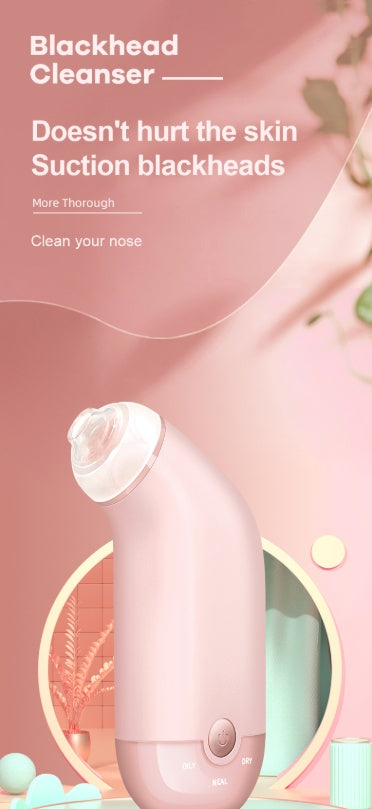KTX-451219 Pore Cleaning Electric Beauty Device with USB Charging and Multiple Suction Heads