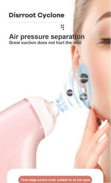 KTX-451219 Pore Cleaning Electric Beauty Device with USB Charging and Multiple Suction Heads