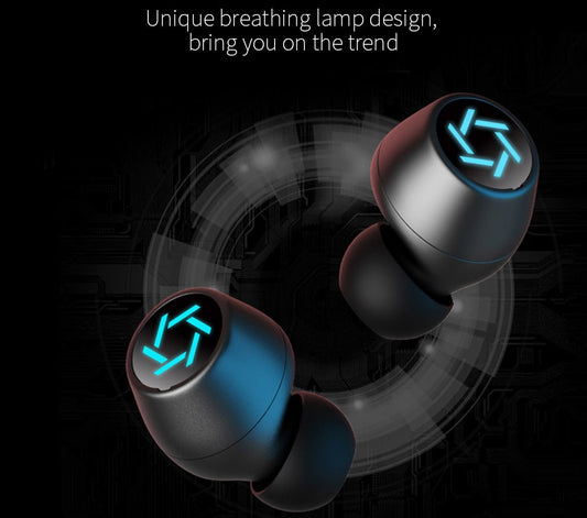 KTX-358419 Bluetooth 5.0 Wireless Earbuds with Touch Controls and Binaural Microphone