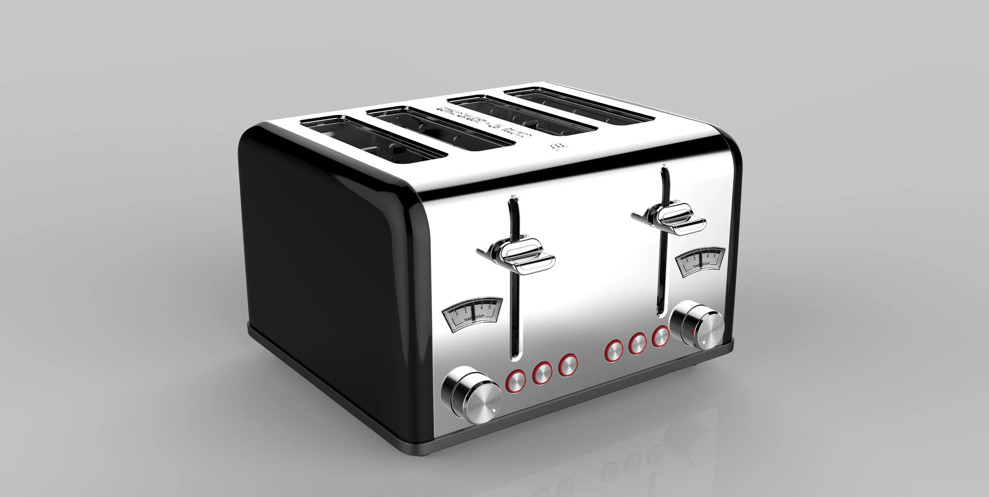 KTX-734099 4-Slice Toaster with Visible Window and Sandwich Setting, Electric Pop-Up Bread Toaster