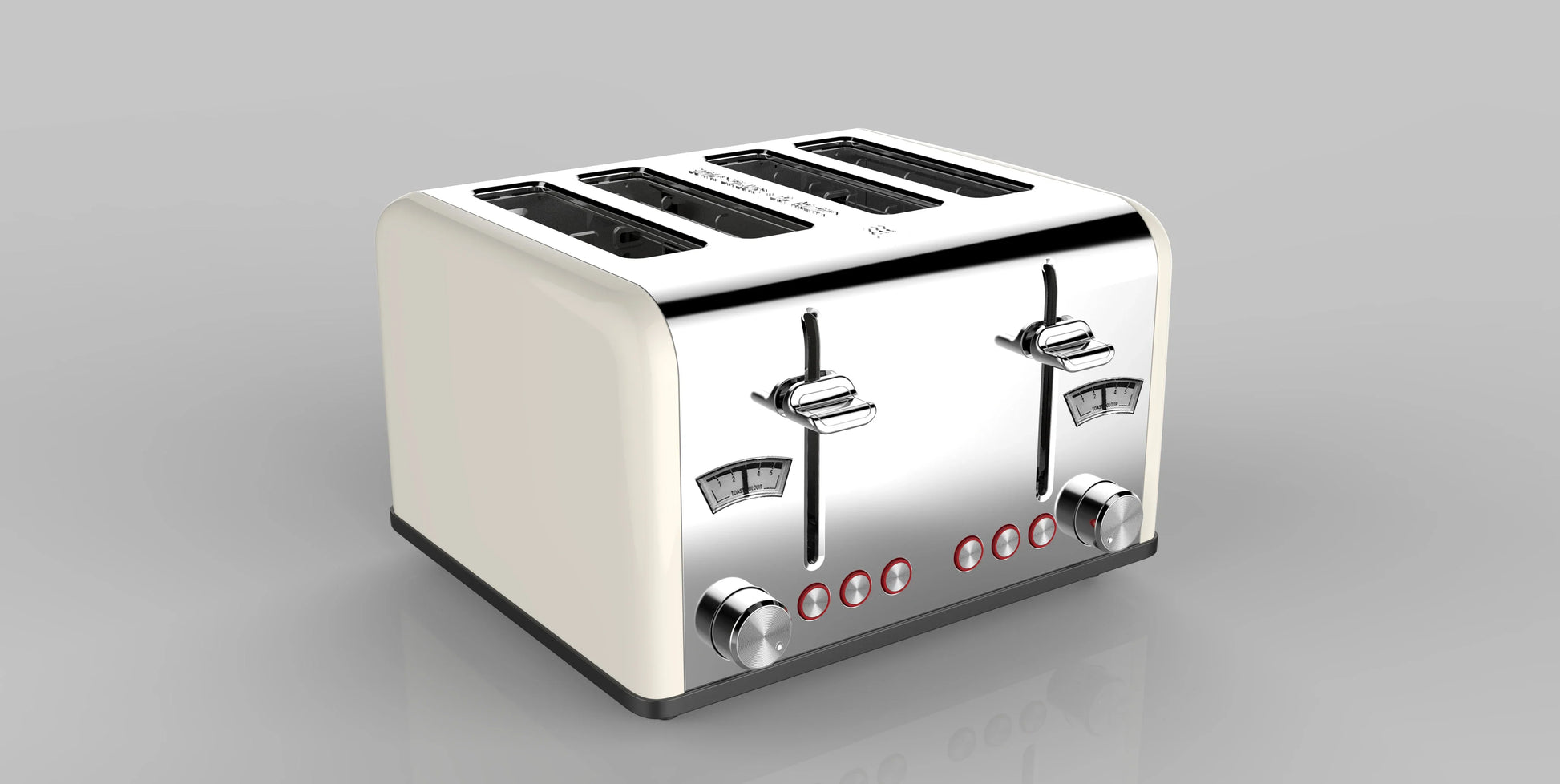 KTX-734099 4-Slice Toaster with Visible Window and Sandwich Setting, Electric Pop-Up Bread Toaster