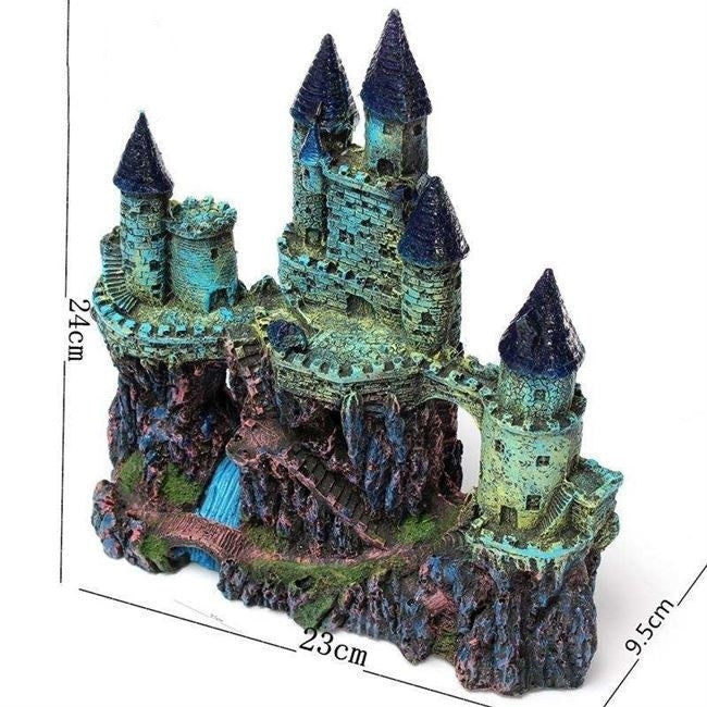 JMT-281674 Aquarium Resin Decoration for Fish Tanks, 22x8x25cm, Invention Patent Design