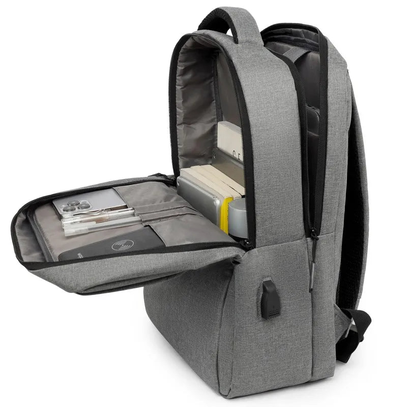 KTX-274515 Business Large Capacity USB Charging Waterproof Laptop Backpack for Computer and Accessories