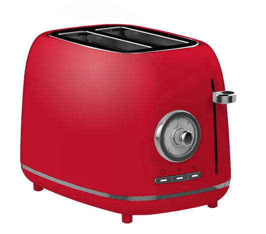 KTX-175891 Compact 2-Slice Red Burger Bun Toaster for Perfectly Toasted Buns