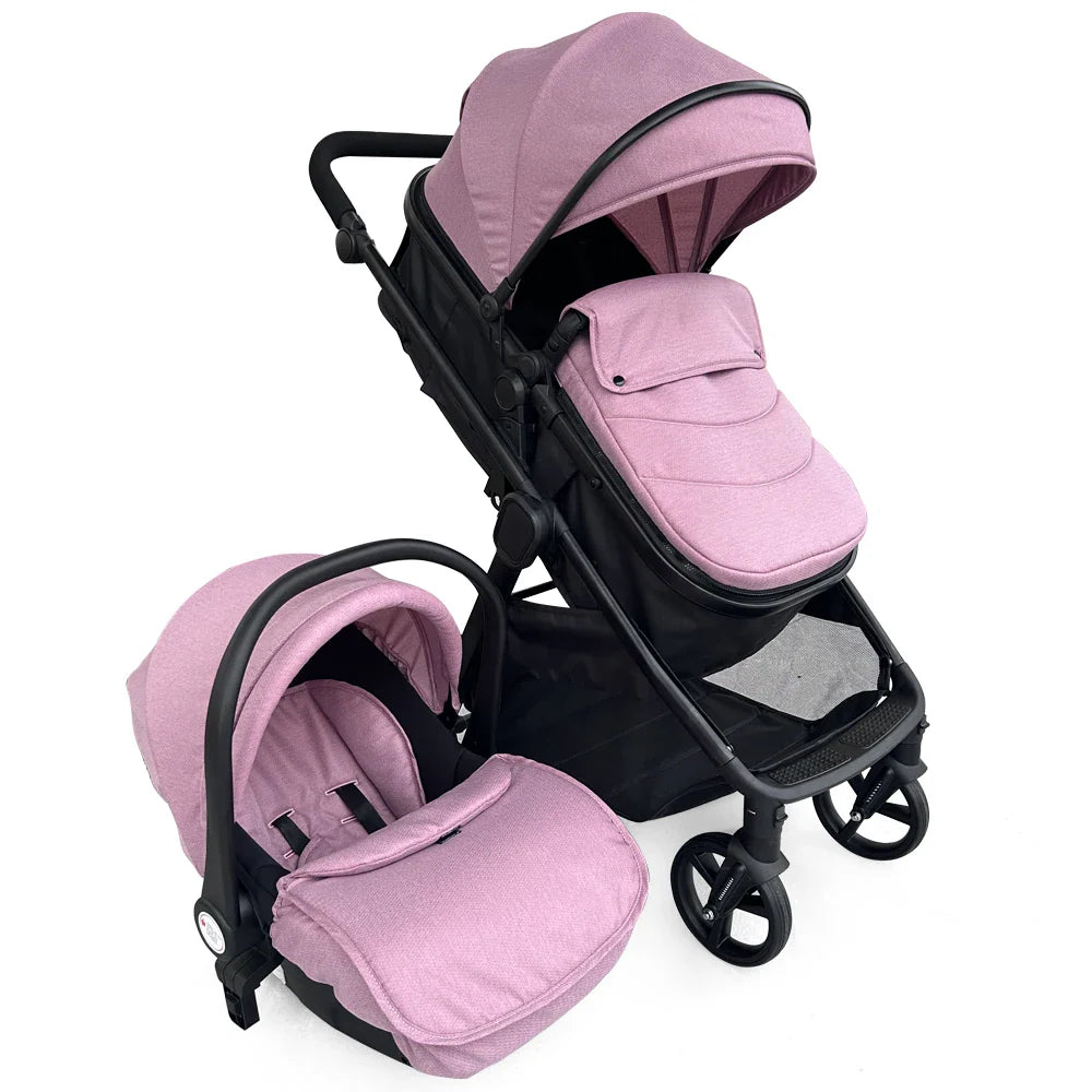 KTX-631635 3 in 1 Compact Luxury Stroller with Car Seat for Newborns