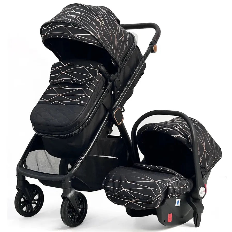 KTX-631635 3 in 1 Compact Luxury Stroller with Car Seat for Newborns