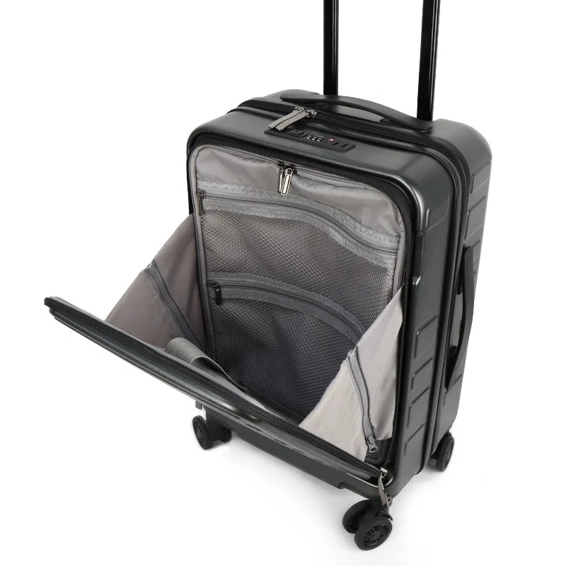 KTX-944851 20-Inch ABS PC Cabin Travel Trolley Case with Laptop Compartment