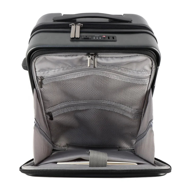 KTX-944851 20-Inch ABS PC Cabin Travel Trolley Case with Laptop Compartment