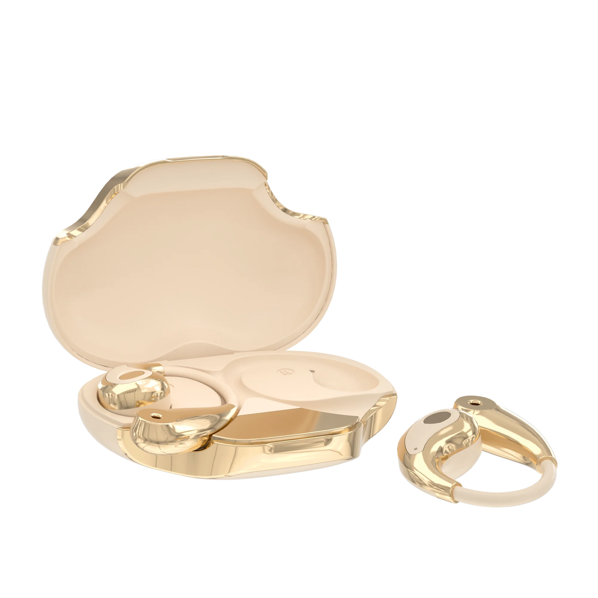 KTX-133331 YX49 Wireless Earbuds with ENC De-noise and LED Battery Indicator - Available in Beige, Pink, and Black