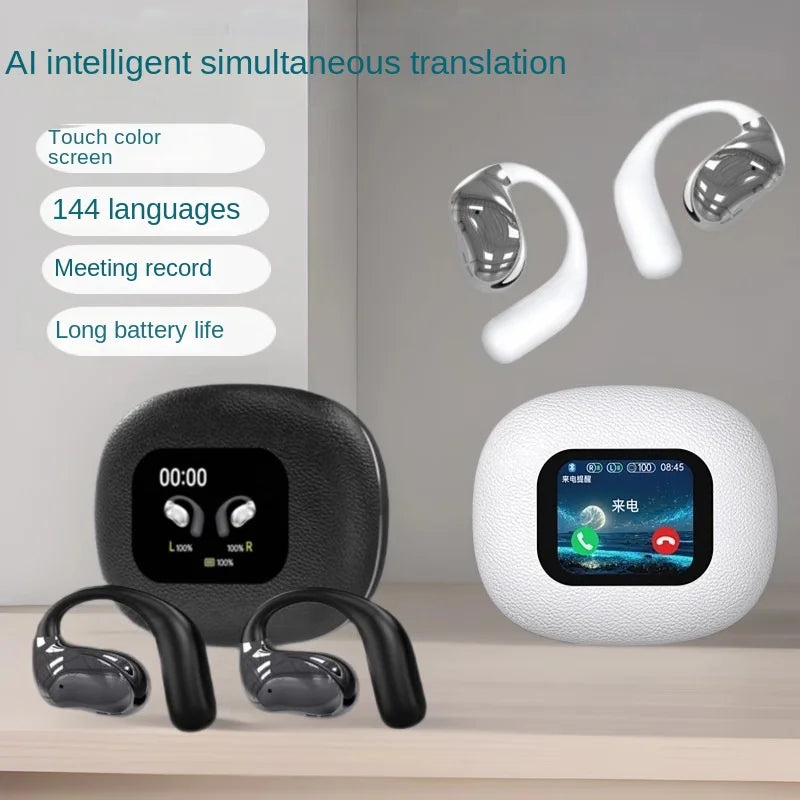 KTX-886995 AI Translation Wireless Headset with ANC Noise Reduction and Ultra-long Battery Life