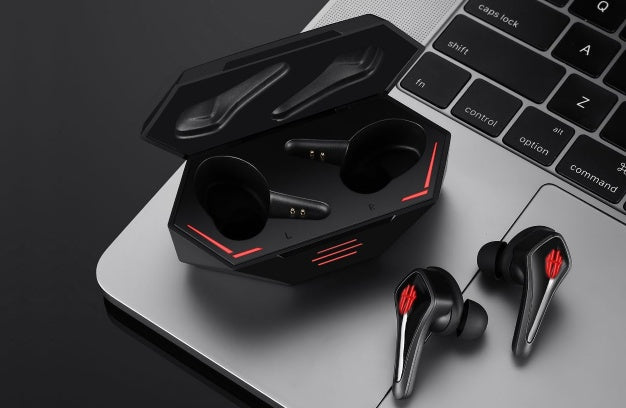 KTX-670291 Red Magic TWS Wireless Gaming Earbuds - Bluetooth 5.0, IPX5 Waterproof, In-Ear Design, 50m Range, Black
