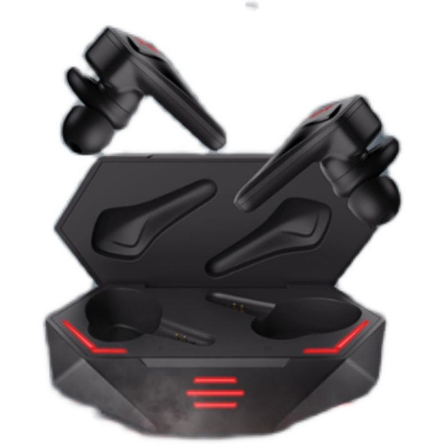 KTX-670291 Red Magic TWS Wireless Gaming Earbuds - Bluetooth 5.0, IPX5 Waterproof, In-Ear Design, 50m Range, Black