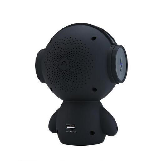 KTX-364179 Cute Mini Bluetooth Robot Speaker with 15-Hour Playtime, 5W Output Power, and 16GB Storage
