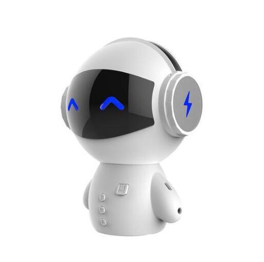 KTX-364179 Cute Mini Bluetooth Robot Speaker with 15-Hour Playtime, 5W Output Power, and 16GB Storage
