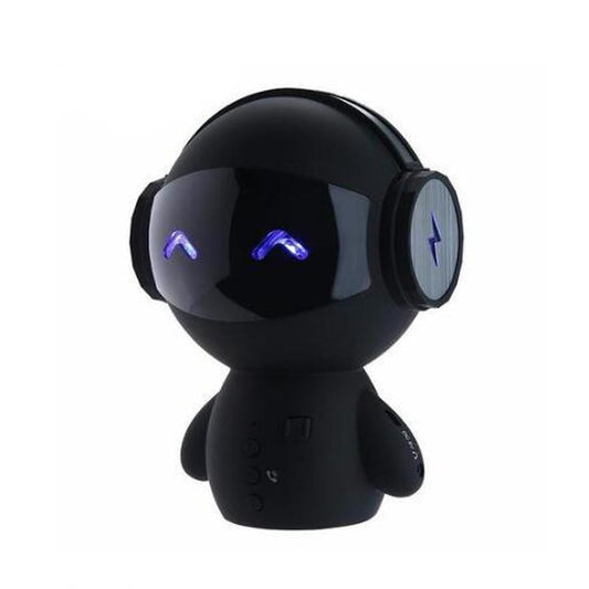 KTX-364179 Cute Mini Bluetooth Robot Speaker with 15-Hour Playtime, 5W Output Power, and 16GB Storage