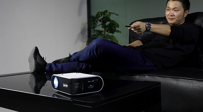 KTX-668499 HD 1080p Wireless Projector with USB, HDMI, and VGA Inputs for Mobile Devices