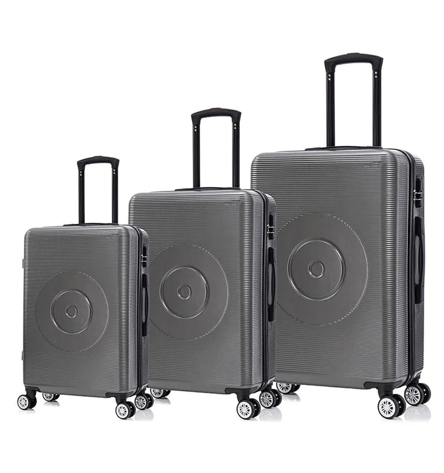 KTX-931347 3-Piece Double-Wheel Luggage Set for Outdoor Travel - Durable, Quiet, and Versatile Suitcases